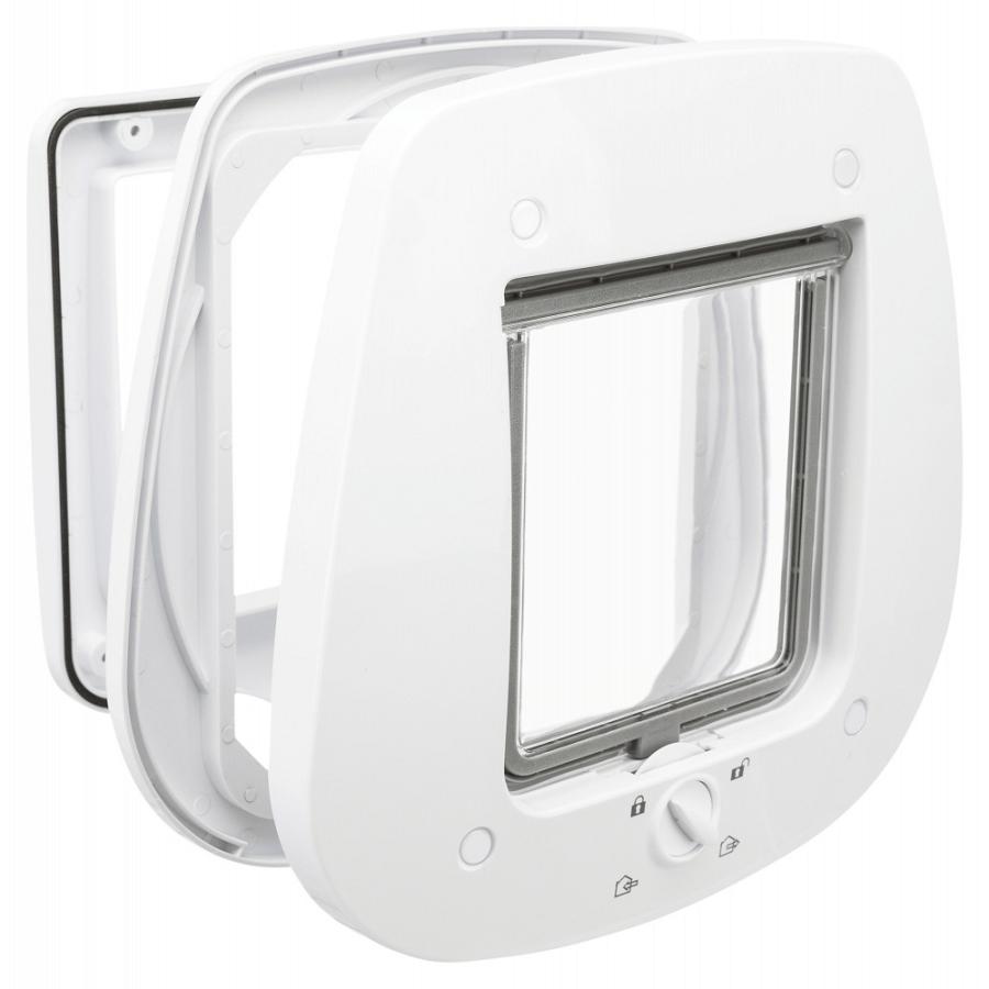 Trixie 4-Way Flap Door for Glass дверцята для котів для скляних дверей 27×26 см білі (44221)